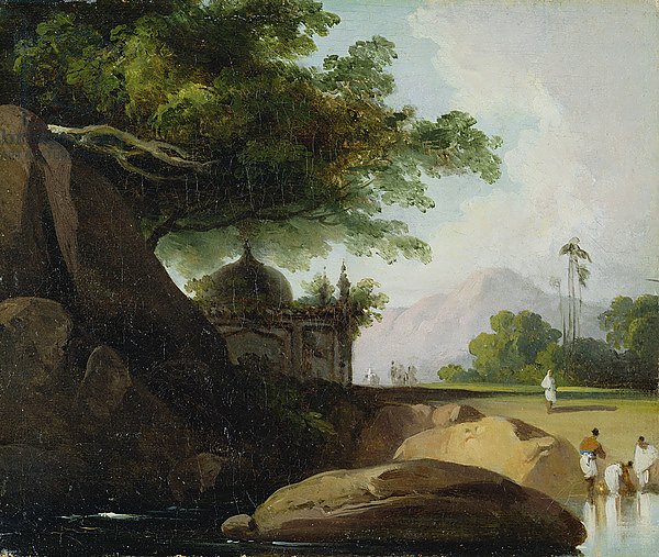 Indian Landscape with Temple, c.1815