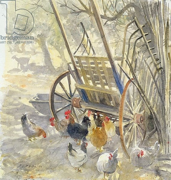 Chickens under Majorcan Cart, 1994