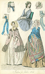 Постер Fashions for October 1846 №3