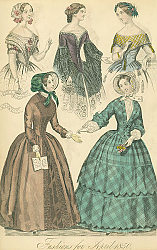 Постер Fashions for April 1850 1