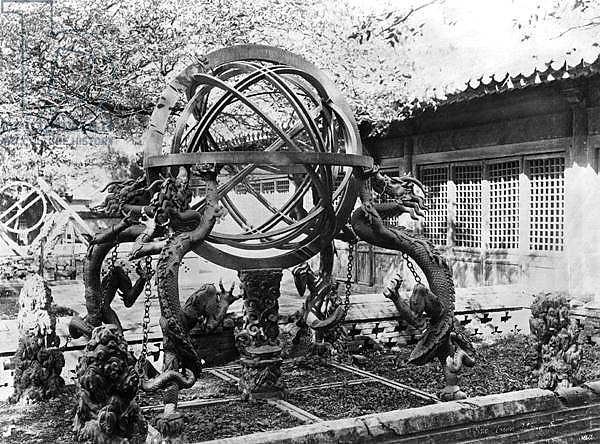 Astronomical instruments at the Imperial Observatory, Peking, China, c.1900