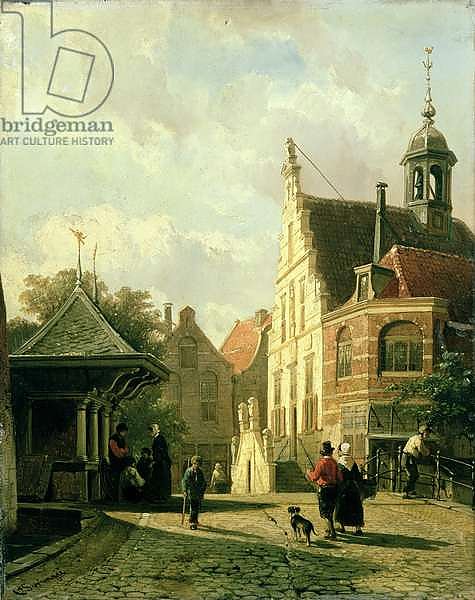 A Street Scene in a Dutch Town
