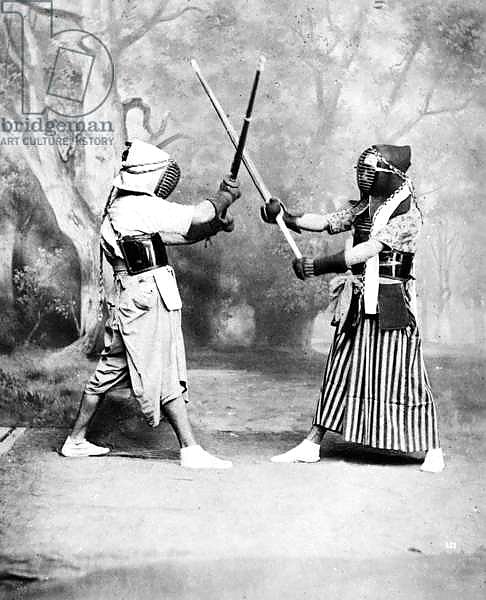 Kendo, or Japanese Fencing, c.1860-80
