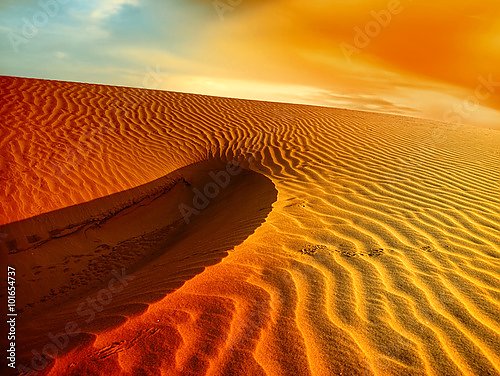 Закат над пустыней Сахара