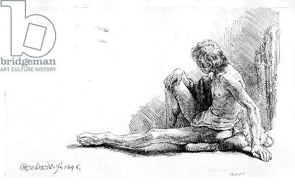 Man seated on the ground, 1646