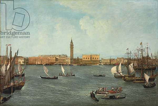 The Bacino di San Marco, Venice, looking towards to Molo