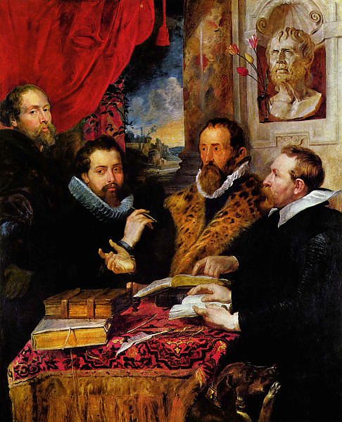 Четыре философа, слева направо: Рубенс, его брат Филипп, ученый Липсиус и его ученик Ян ван дер Ваув