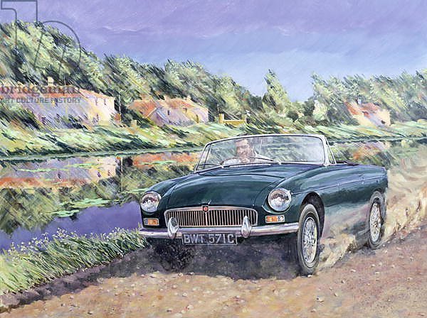 MGB by a French Canal