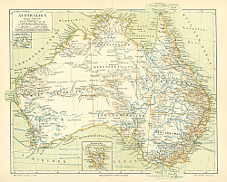 Постер Карта Австралии 2
