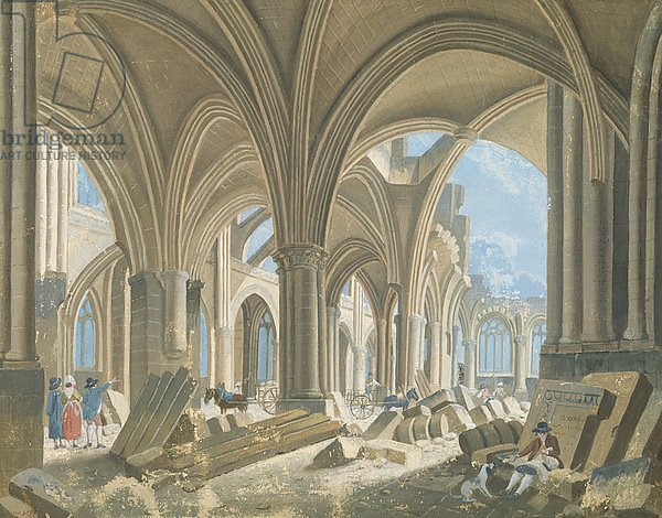 Demolition of the Church of Saint-Jean-en-Greve, c.1800