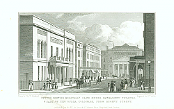 Постер United Service Military Club House, Haymarket Theatre, & Part of the Opera Colonade, from Regent Str