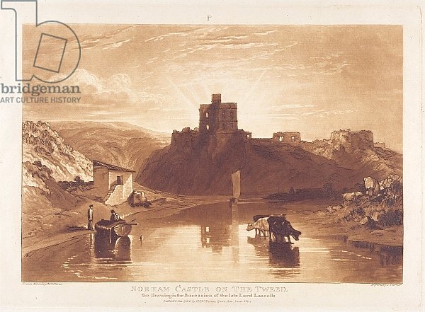 Norham Castle, engraved by Charles Turner 1859-61