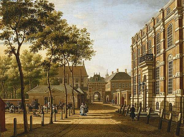 The Hague: the Mauritspoort and the Binnenhof Seen Across the Plein, 1773