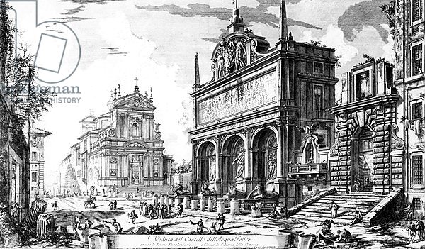 View of the Fontana dell'Acqua Felice, c.1760