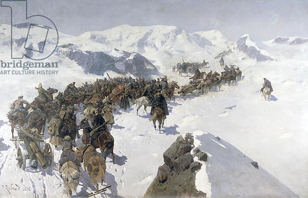 Count Argutinsky crossing the Caucasian Range, 1892