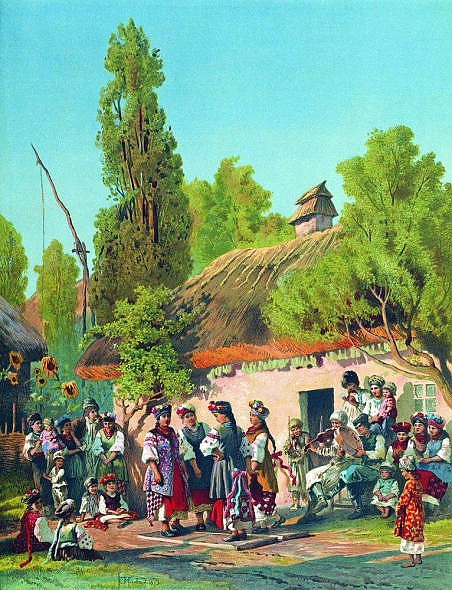 Воскресный вечер в малороссийской деревне. 1879
