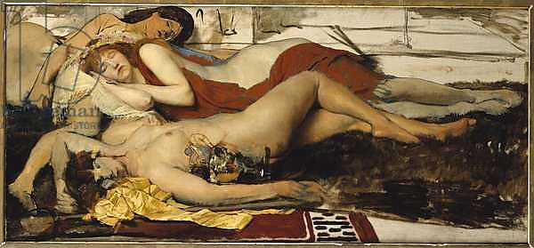 Exhausted Maenides, c.1873-74