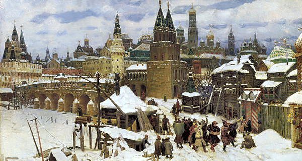 Всехсвятский каменный мост. Москва конца XVII века. 1901