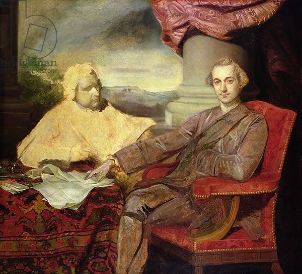 Portrait of Lord Rockingham and Edmund Burke c.1766