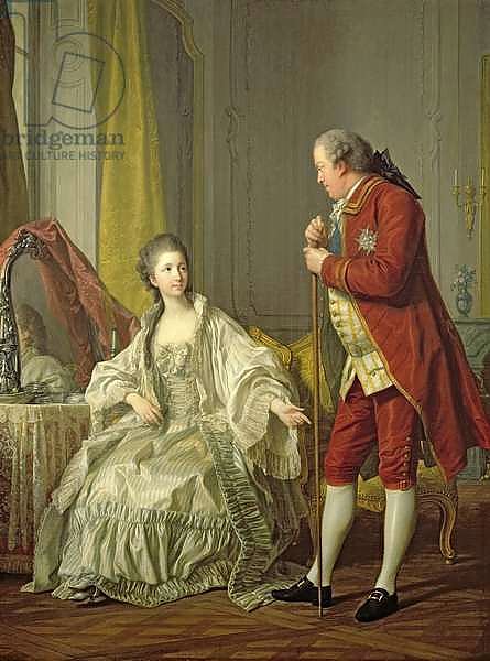 Portrait of the Marquis de Marigny and his Wife, Marie-Francoise Constance Julie Filleul, 1769