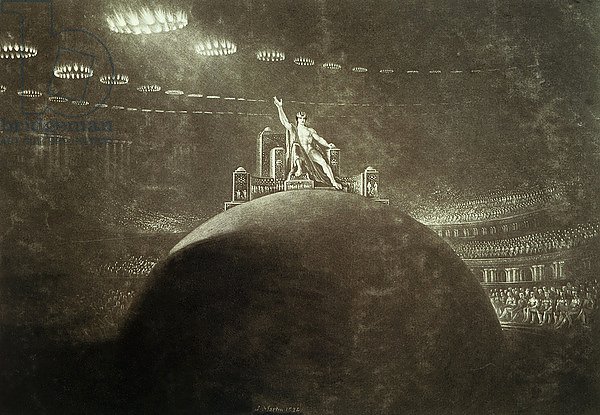Satan presiding at the Infernal Council, 1824