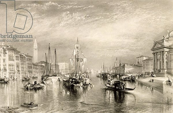 The Grand Canal, Venice, engraved by William Miller 1838-52
