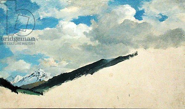 Study of Clouds with Mountain Tops, 1830