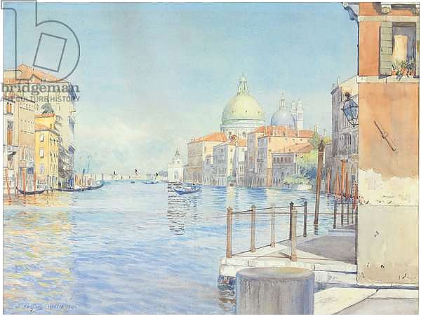 The Gran Canal, Venice, with the Santa Maria della Salute, 1910