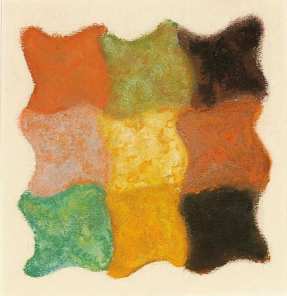Abstraktion In Orange, Gelb Und Grün
