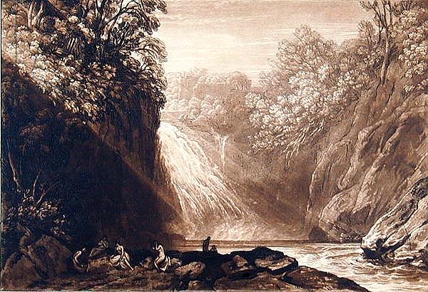 The Fall of the Clyde, engraved by Charles Turner, 1859-60