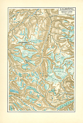 Постер Карта Скандинавских гор 1
