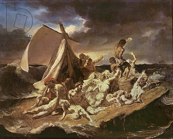 Second study for the Raft of the Medusa