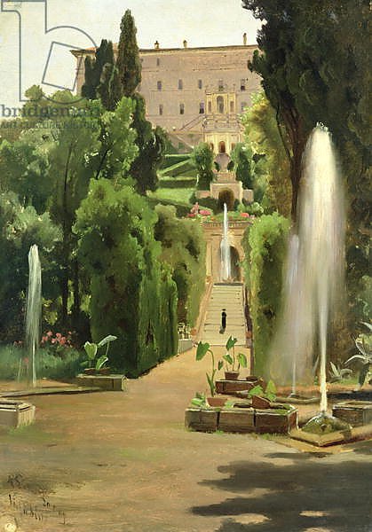 Villa D'Este, Tivoli, 1869