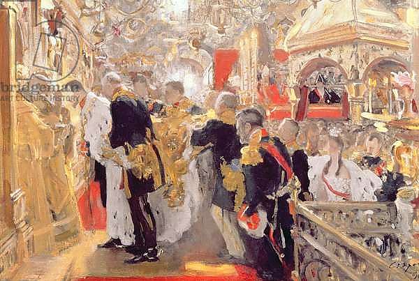 The Crowning of Emperor Nicholas II in the Assumption Cathedral, 1896 1
