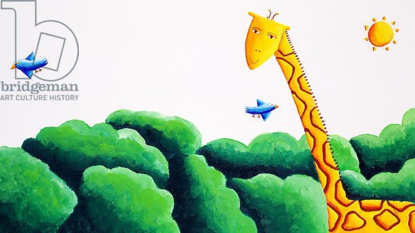 Giraffe and Birds, 2002