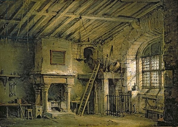 The Tolbooth, stage design for 'The Heart of Midlothian', c.1819
