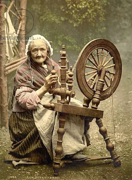 Irish Spinning Wheel County Galway, 1890