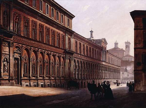 The Ca' Grande in the Via Festa del Perdona, with S, 1842