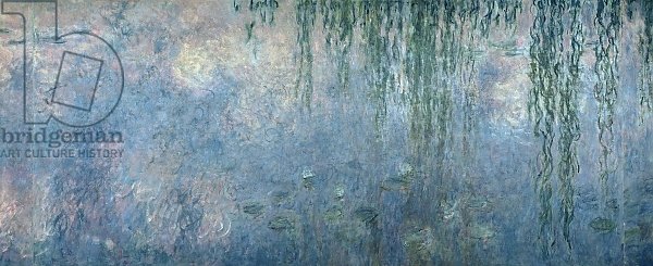 Waterlilies: Morning with Weeping Willows, detail of central section, 1914-18