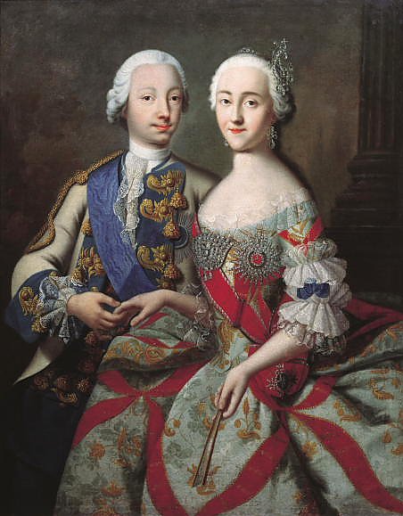 Портрет цесаревича Петра Фёдоровича и великой княгини Екатерины