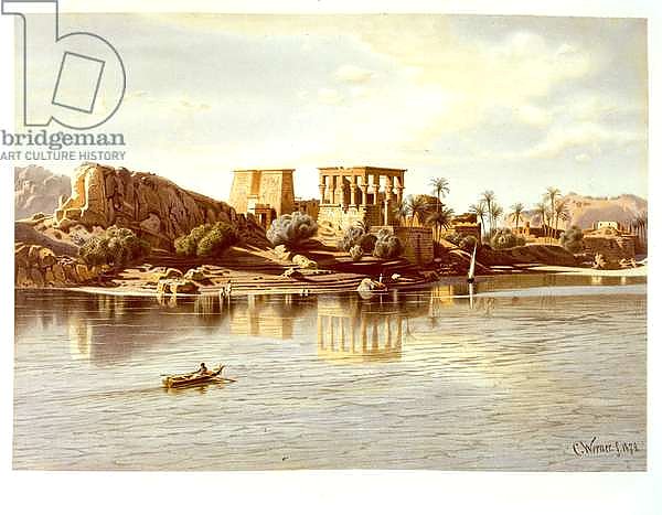 View of the island Philae, 1874