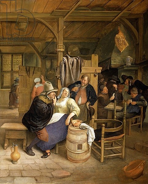 A Tavern Interior with Card Players