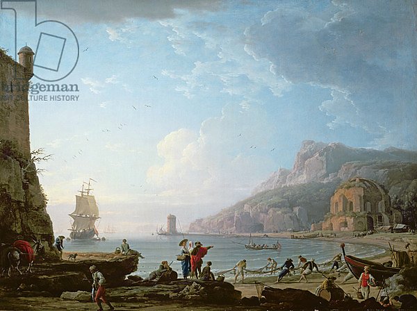 Morning scene in a bay, 1752