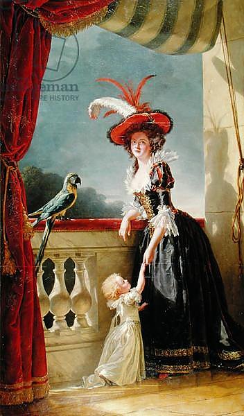Portrait of Louise-Elisabeth de France Duchess of Parma and her son Ferdinand, 1786