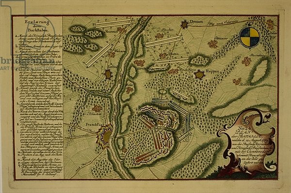 Plan of the Battle of Kunersdorf, August 12th, 1759, 1759