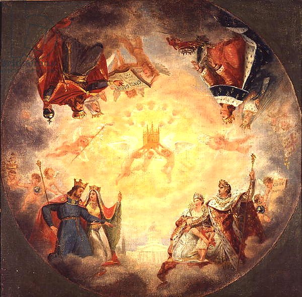 Glory of St. Genevieve, study for the cupola of the Pantheon, c.1812