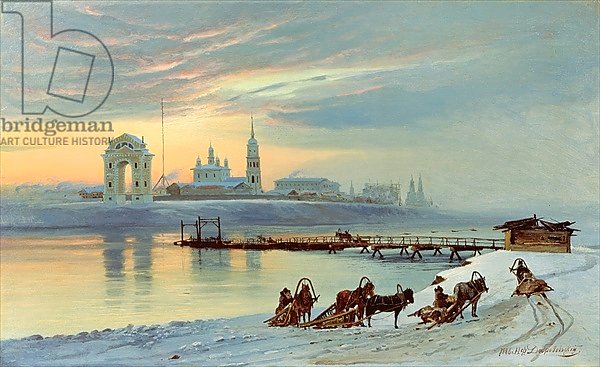 The Angara Embankment in Irkutsk, 1886