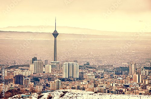 Иран, Тегеран. Вид на город