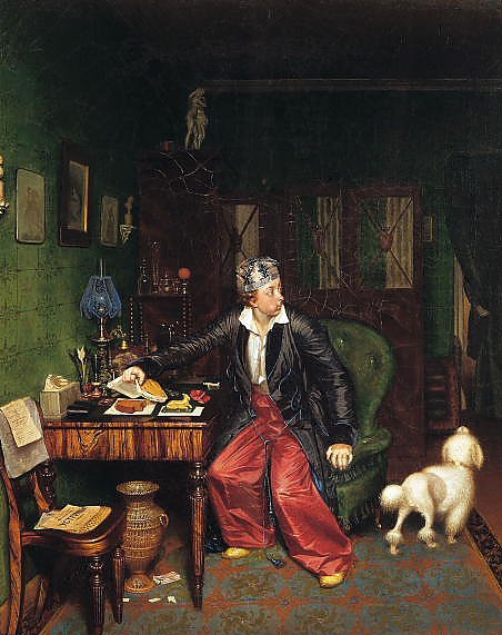Постер Федотов Павел Завтрак аристократа. 1848