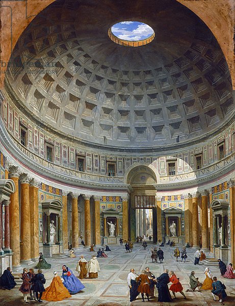 Interior of the Pantheon, Rome, c.1734